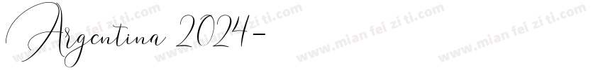 Argentina 2024字体转换